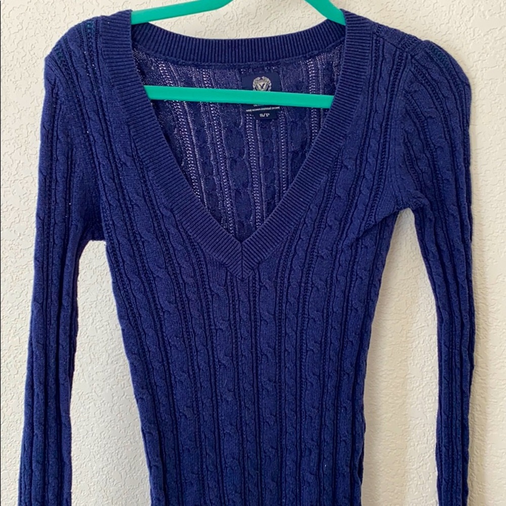 Navy blue AE sweater